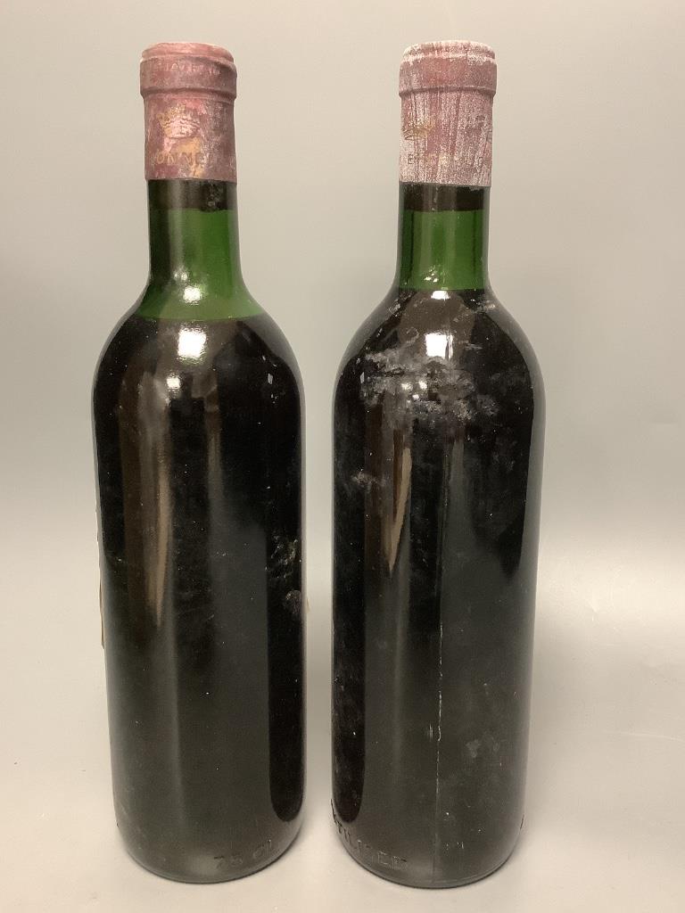 Two Chateau Bel-Air- Marquis D'Aligre, Margaux 1963